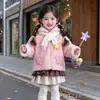 Chaqueta de Forro Polar para Niña Otoño Invierno 2026 Estilo Nuevo Moda Elegante Infantil Ropa Cálida de Invierno Suéter Casual de Felpa para Niños Pequeños