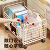 Estante para guardar mochilas escolares, caja de libros móvil debajo del escritorio del estudiante, carrito para estación de trabajo con ruedas, caja de almacenamiento de libros para escritorio de oficina