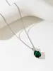 Collar Europeo y Americano Transfronterizo para Mujer, Circonita Lágrima de Ángel, Cadena de Clavícula Simple y de Alta Gama, Colgante Versátil de Tendencia para Joyería al por Mayor