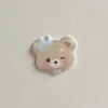 Urso de resina de desenho animado fofo Patches de acrílico Materiais para acessórios DIY feitos à mão Decorações para sapatos Cola creme Acessórios de cabelo para crianças