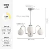 Lámpara de Techo para Sala de Estar Bauhaus Frijol Mágico de Gama Alta Minimalista de Diseñador para Comedor Pasillo Luminaria Principal