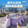 Piscina Inflable sin Aire Amazon, Piscina Exterior para el Hogar, Piscina Plegable para Bebés, Piscina Infantil Familiar