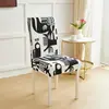 Fábrica al por mayor funda elástica para silla hotel hogar funda de silla impresa cuatro estaciones universal anti-manchas funda para silla de comedor