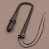 Cordón de Cuerda para Colgante de Cruce Especial con Cuentas Dzi Ajustable Cadena para Clavícula Collar de Cuerda Cuerda con Cuerda Gruesa para Hombres Elegante