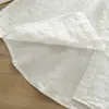 Venta Directa de Fábrica Algodón Puro Holgada Color Sólido Cuello Solapa Plisada Doble Capa Hilo de Algodón Camisa de Mujer Primavera y Otoño Camisa de Mujer de Manga Larga