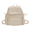 Mochila Ligera Tela Simple Lavable Mochila Escolar Pequeña Estudiante Femenina Viaje Mochila Amarillo Crema Ocio al Aire Libre Bolsa de Mamá