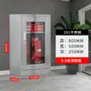Gabinete de Incendio Miniatura de Acero Inoxidable Estación de Bomberos Sitio de Construcción Gabinete de Suministros de Emergencia Gabinete de Exhibición Gabinete de Equipos de Bomberos con Techo Inclinado para Exteriores