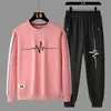 Conjunto Deportivo Casual de Dos Piezas con Mangas Largas para Hombre y Mujer, Nuevo para Primavera y Otoño, Traje de Sudadera Moderno y Versátil, Personalizable con Imágenes