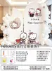 Conjunto completo de decorações para festa de noivado da Hello Kitty, arranjos de mesa, enfeites, painel cerimonial de alta qualidade em placa KT