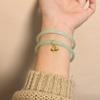 Pulsera Simple Dorada de Cascabeles Dobles Verano Pulsera Antigua Hanfu con Punto Escénico Más Vendida Regalo para Novia Venta al por Mayor