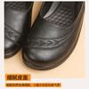 Sapatos de Couro Bovino de Primeira Camada, Sapatos Casuais Planos Confortáveis com Solado Macio de Couro Genuíno para Mulheres, Sapatos de Couro para Mães de Tamanho Grande com Bico Baixo