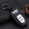 Para Audi AudiA6L Q5 Q7 coche nuevo y viejo A4L funda inteligente de silicona con fibra de carbono para llave