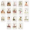 Compra directa transfronteriza de 18 tarjetas para aliviar la ansiedad de mujeres, consejos cálidos para calmar las emociones, tarjetas decorativas creativas escritas a mano