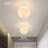 Lámpara de luna creativa, grande, moderna y sencilla, para pasillo, lámpara de techo, creativa, para habitación de niños, dormitorio, lámpara de luna