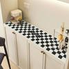 Moderno Simple Lujo Accesible Limpiable Sin Lavado Tapete para Zapatero Encimera Tapete Anti-Suciedad Aparador Mesa Tapete de Cuero para Mueble de TV