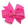 Venta Caliente Transfronteriza Color Sólido Cinta Acanalada Moño Cola de Pescado Pasador para el Cabello Accesorios para el Cabello Niños Bebé Pasador para el Cabello 40 Colores