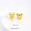 Retenção de Cor Forte Dourado Areia Acessórios DIY Urso de Pelúcia Coruja Porquinho Pingente 3D Desenho Animado Pingente Colar