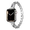 Adequado para Apple Watch iWatch Pulseira Estilo Pequeno Perfume Swarovski Estilo Metal Corrente Pulseira de Relógio Feminina