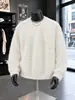 Suéter macio de cor pura estilo preguiçoso para homens e mulheres, inverno grosso quente, malha versátil solta para jovens, para casais