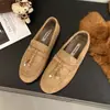 Mocasines Planos Estilo Old Money para Mujer 2026 Otoño/Invierno Nueva Llegada Slip-on Aumento Interno de Altura 3cm Versátil Suela Suave Mujeres Embarazadas para Ir al Trabajo
