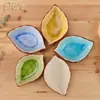 Prato de cerâmica louça japonesa prato para vinagre prato para molho prato para tempero prato para molho prato para lanche prato folha prato em forma de peixe prato de ameixa