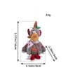 Muñeca de Navidad al por mayor Hong Kong Gorro de punto de amor Ciervo Muñeca Reno Muñeca sin rostro Decoración de escritorio Adornos
