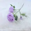 3 Flores de Peonía Artificiales para Decoración de Salón de Ceremonia de Boda, Arreglos Florales, Decoración del Hogar, Venta al por Mayor Transfronteriza
