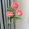 Flor de Loto Rocío de Mil Capas Simulada de una Sola Cabeza Cascada de Flores Flor de Seda Flor Guía para Camino de Auditorio de Bodas Flor Artificial para Hogar Comercial