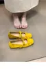 Primer Encuentro Zapatos Planos de Ballet con Lazo de Temporada Estilo Francés Suave Zapatos Mary Jane que Aumentan la Altura Zapatos de Tacón Bajo Brisa Nocturna