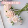 Rosa falsa flor artificial decoración de flores mesa escritorio sala de estar dormitorio decoración adornos eterno ramo de flores secas