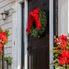 Decoração de Festa para Interior e Exterior Suprimentos de Natal Laço de Algodão Recheado Estrutura de Algodão Recheado Laço com Borda Dourada Decoração Pendente