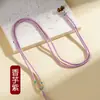 Cordón de Cristal para Joyería, Hilo Enrollado de Nudo de Transferencia, Cuerda Trenzada con Colgante, Cuerda para Accesorios DIY, Cuerda de Collar Ajustable para Hombres y Mujeres