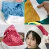 Chapéu de Natal de Alta Qualidade Transfronteiriço para Adultos e Crianças Chapéu de Pelúcia com Lantejoulas para o Dia de Natal Chapéu Decorativo para Presente Venda por Atacado