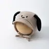 Gorro Yipan para Bebé para Otoño e Invierno, Lindo Diseño de Cachorro Ins, Gorro de Bebé con Lazo para Recién Nacido, Cortavientos, Protección para Orejas, Gorro Turbante