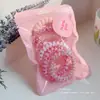 Gomas para el pelo de alambre de teléfono color caramelo dopamina, cordones simples para el pelo, accesorios básicos para el cabello, alta elasticidad, duraderos, nuevos y lindos