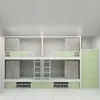 Apartamento estudiantil de Chongqing cama cama cama mesa dormitorio universitario cama alta y baja combinación escritorio cama de perfil fábrica venta al por mayor