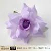 Flor de rosa artificial com bordas enroladas, cabeça de rosa para arranjos florais, materiais de arte floral, acessório de cabelo, acessório de grampo de cabelo, decoração de casamento