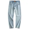 Jeans de Hombre Nuevos de Primavera y Verano, Lujo, Negocios, Estilo Europeo, Corte Ajustado, Elásticos, Pierna Recta, Disponibles para Dropshipping