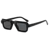 Gafas de Sol Cuadradas Tridimensionales Estilo Europeo y Americano, Anti-UV, Gama Alta, Modernas, Personalizadas Estilo Pasarela para Mujer