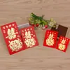 Sobres Rojos al por Mayor para Bodas y Año Nuevo, Sobres Rojos de Boda Creativos con Estampado Dorado, Bolsas de Sobres Rojos Tamaño Mini