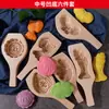 Panes al vapor decorativos de Año Nuevo, moldes de madera, pasteles de luna, pasteles fritos, pasteles festivos, comida de masa, moldes de frutas Qingming