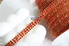 Cadena de Pedrería Soldada de Tres Filas 8+16+8 Cadena de Pedrería Densa Electroplateada Cadena de Pedrería Versátil Accesorios para Joyería DIY
