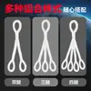 Juego Completo de Eslingas de Elevación de Nylon de Cuatro Patas, Eslingas de Elevación, Cuerdas de Remolque, Ganchos de Elevación y Juego Completo de Aparejos de Elevación