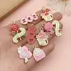 50 Sobres de Cartas Serie Día de las Madres, Flores, Colgantes de Corazón, Aretes DIY, Pulseras, Paquete de Materiales para Accesorios
