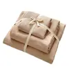 Juego de Cama de Cuatro Piezas de Algodón Lavado Clase A para Dormir Desnudo en la Cama, Funda Nórdica de Lino Color Sólido, Sábana Plana, Sábana Ajustable, Juego de Tres Piezas para Dormitorio Estudiantil