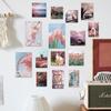 15 tarjetas florales postales estilo ins diseño de habitación renovación de dormitorio carteles exquisitos pegatinas de pared decorativas