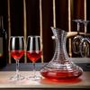 Decantador de vino estilo europeo creativo de lujo patrón martillado Decantador copa de vino copa de vino vidrio doméstico separador de vino