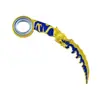 Mini 12CM Machete Daga Dragón Arco Giratorio Modelo de Aleación Dragón Dorado Arma Francotirador Vida y Muerte Hoja No Abierta