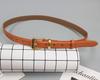Cinturón de cuero para mujer con diseño de nicho, nuevo accesorio de moda a juego, cinturón sencillo con pantalones.