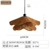 Lámpara de araña usada para restaurante Wind Estilo Wabi-sabi Sombrero de paja Lámpara de mesa para comedor de casa de huéspedes Lámpara de barra de bar de ratán retro Accesorio de madera